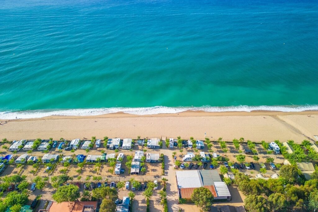 Het strand van Camping caballo de mar